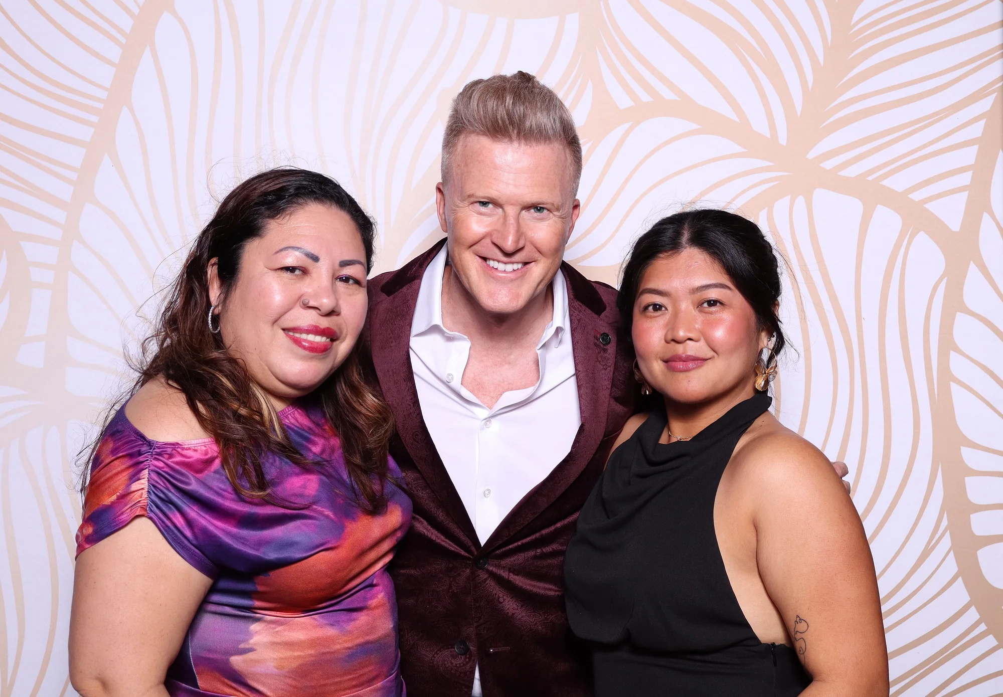 Guests enjoying an elevated corporate photo booth experience